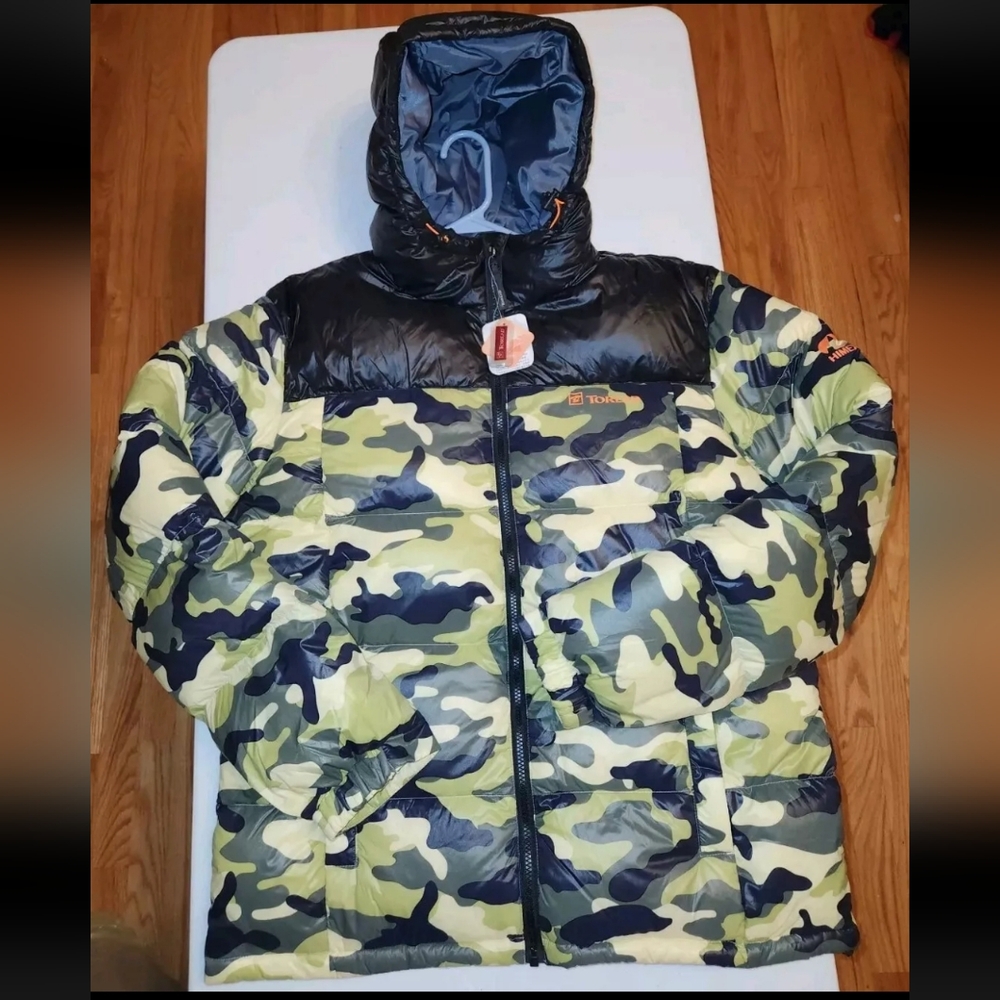 NWT Toread Himex  Winter duck down Camo Jacket Coat Men's SZ XXL